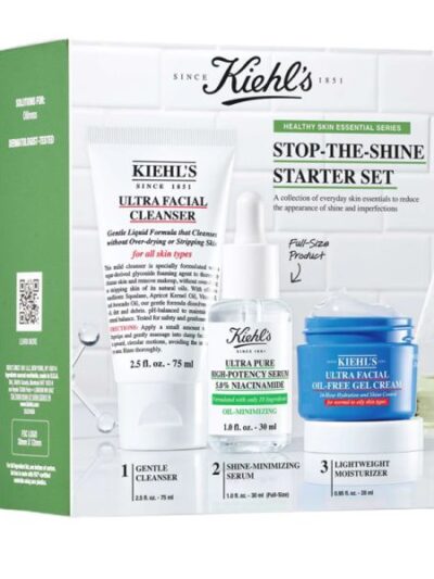 Kiehl’s Stop The Shine Starter Set – Coffret special peau grasse