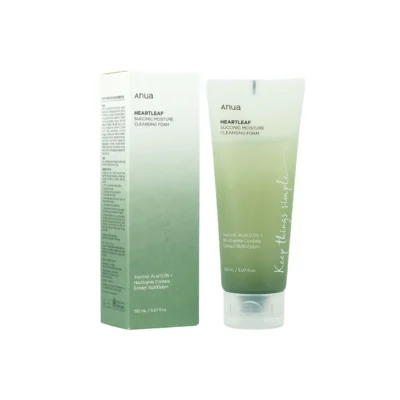Anua Heartleaf Succinic Moisture Cleansing Foam – Gel Nettoyant 150ML