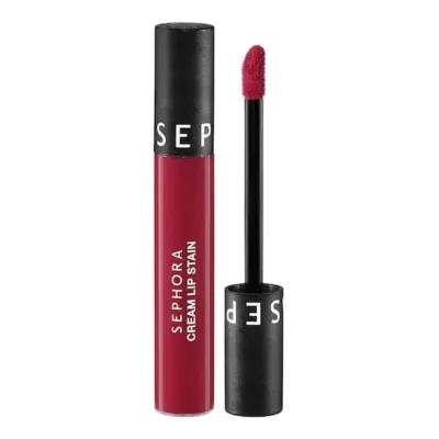 SEPHORA Cream Lip Stain – Rouge Velouté Sans Transfert N 01 – Rouge À Lèvres Liquide Mat