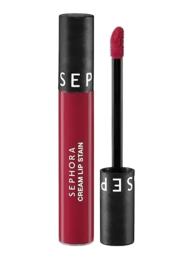 SEPHORA Cream Lip Stain – Rouge Velouté Sans Transfert N 01 – Rouge À Lèvres Liquide Mat