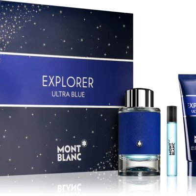 Montblanc Explorer Ultra Blue Coffret Cadeau 3PCS