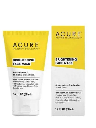 Acure – masque facial éclaircissant 50 ml
