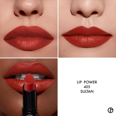 Giorgio Armani Lip Power Vivid Colour Long Wear Lipstick, 405 Sultan