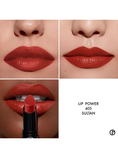 Giorgio Armani Lip Power Vivid Colour Long Wear Lipstick, 405 Sultan