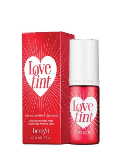 Benefit – LovetintTint blush liquide lèvres et joues rouge flamboyant 6ml