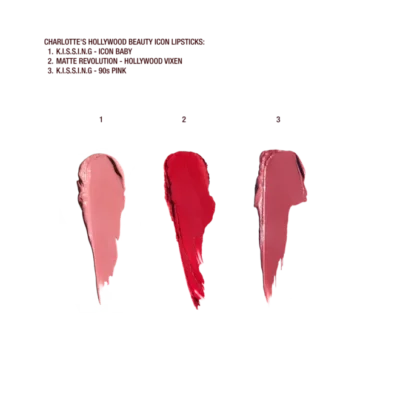Charlotte Tilbury Iconic Hollywood Lip Trio kit rouge à Lèvres Mini