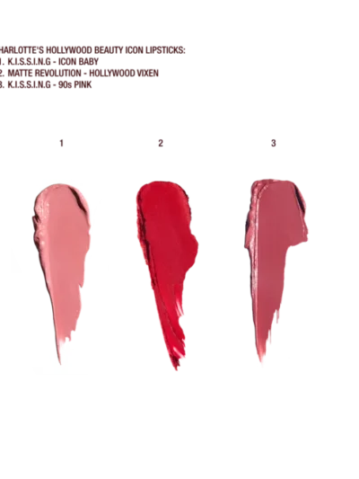 Charlotte Tilbury Iconic Hollywood Lip Trio kit rouge à Lèvres Mini