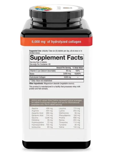 YOUTHEORY Collagen Plus Biotin, 390 Comprimés