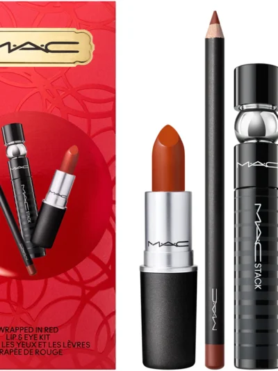 MAC Cosmetics Bubbles & Bows Wrapped In Red Lip & Eye Kit