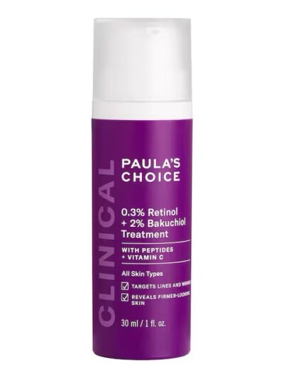 PAULA’S CHOICE
Clinical – Sérum 0,3 % Rétinol + 2 % Bakuchiol