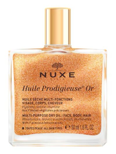 NUXE
Huile Prodigieuse® Or – Huile sèche Visage Corps et Cheveux 50ml