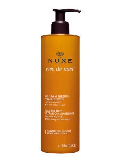 NUXE
Rêve de Miel® – Gel douche visage et corps surgras 400Ml