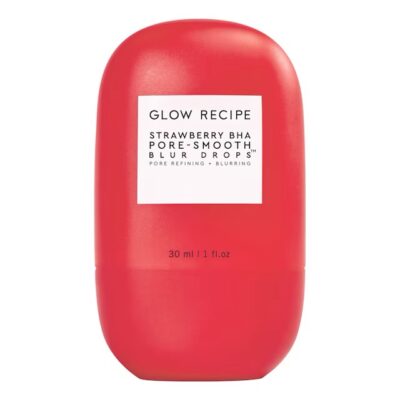 GLOW RECIPE
Strawberry – Gouttes pour resserrer et estomper les pores aux BHA
