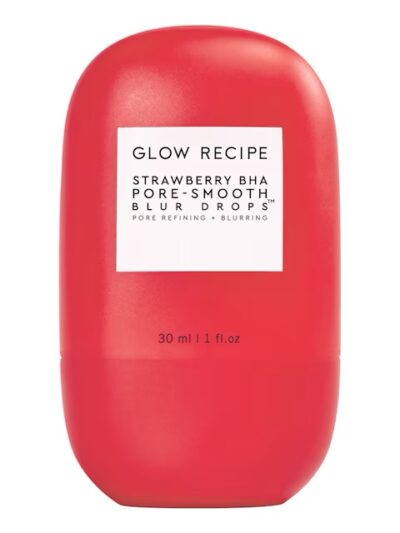 GLOW RECIPE
Strawberry – Gouttes pour resserrer et estomper les pores aux BHA