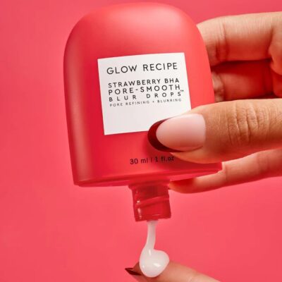 GLOW RECIPE
Strawberry – Gouttes pour resserrer et estomper les pores aux BHA