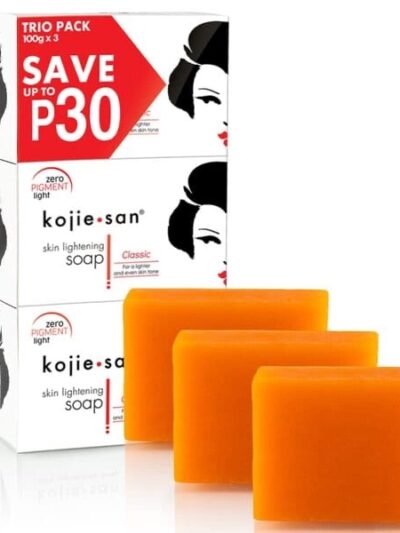 Kojie San Skin Lightening Soap (Kojic Acid Soap) 100G Pack Of 3