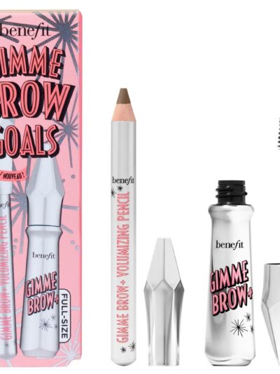 BENEFIT GIMME BROW GOALS VOLUMISING FIBER EYEBROW GEL AND PENCIL DUO SET – SHADE 4
