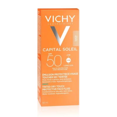 VICHY – CAPITAL SOLEIL TOUCHER SEC EMULSION TEINTÉE SPF 50+ 50 ml