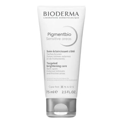 BIODERMA
Pigmentbio Sensitive Areas – Crème éclairsissante visage et corps
