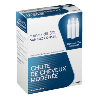 Minoxidil – Sandoz 5 %, solution pour application cutanée