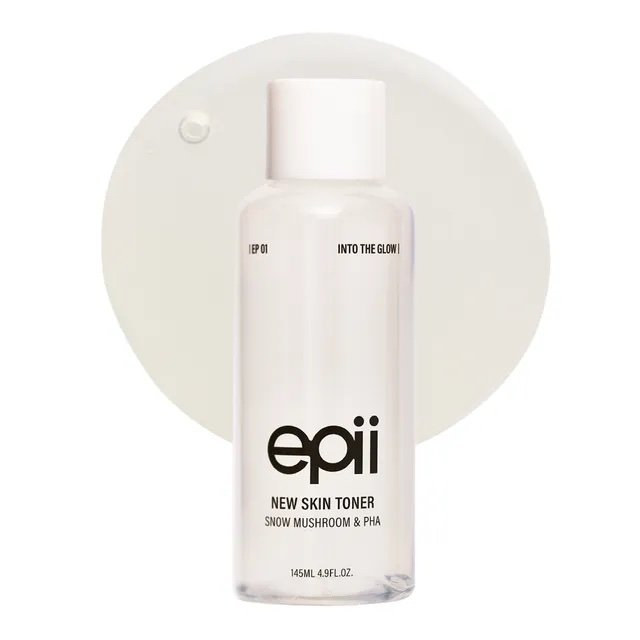 Epii - New Skin Toner Snow Mushroom & PHA - Tonique exfoliant